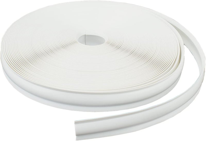 ADKUN 1 inch RV Vinyl Trim Molding Insert White for RV Camper Travel Trailer Screw Cover Gutter Corner Channel Outside Seam roof Edge Track Heavy Duty Trim(75 ft) - Image 1